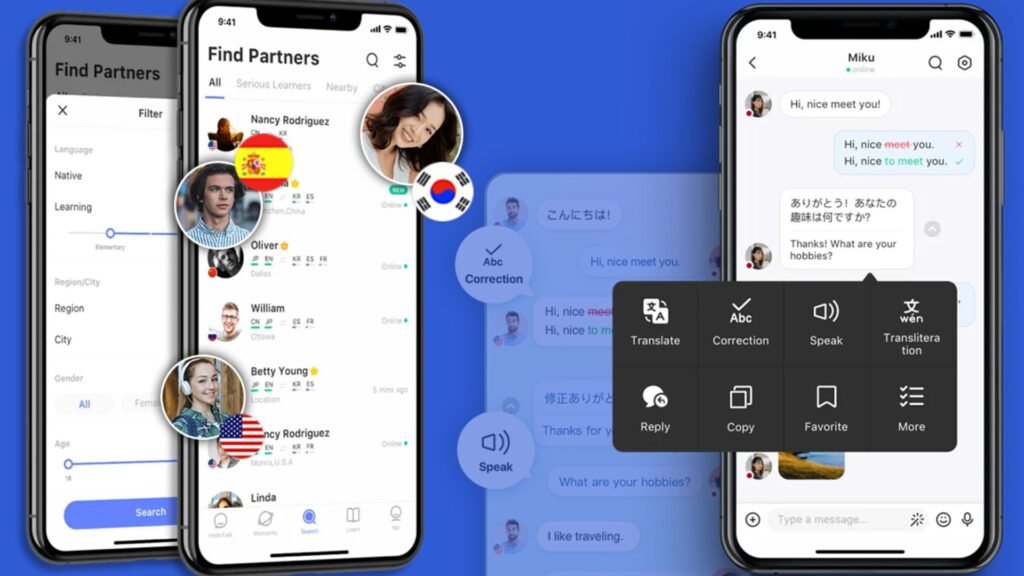 Học Tiếng Anh Miễn Phí Tại HelloTalk