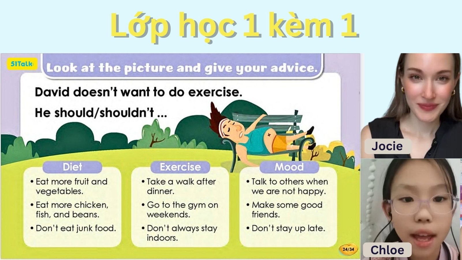 Lớp Học 1 Kèm 1 Tại 51Talk